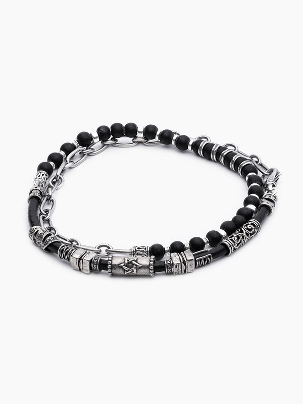 Hebrew Chain Bracelet Sterling Silver 925 Israel Avraham