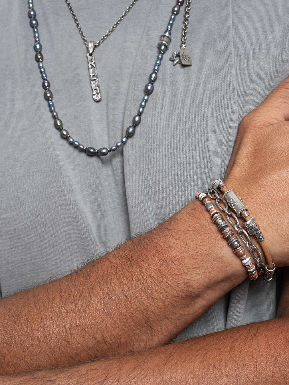 Hebrew Chain Bracelet Sterling Silver 925 Israel Avraham