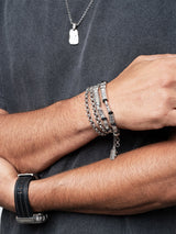 Hebrew Chain Bracelet Sterling Silver 925 Israel Jonas