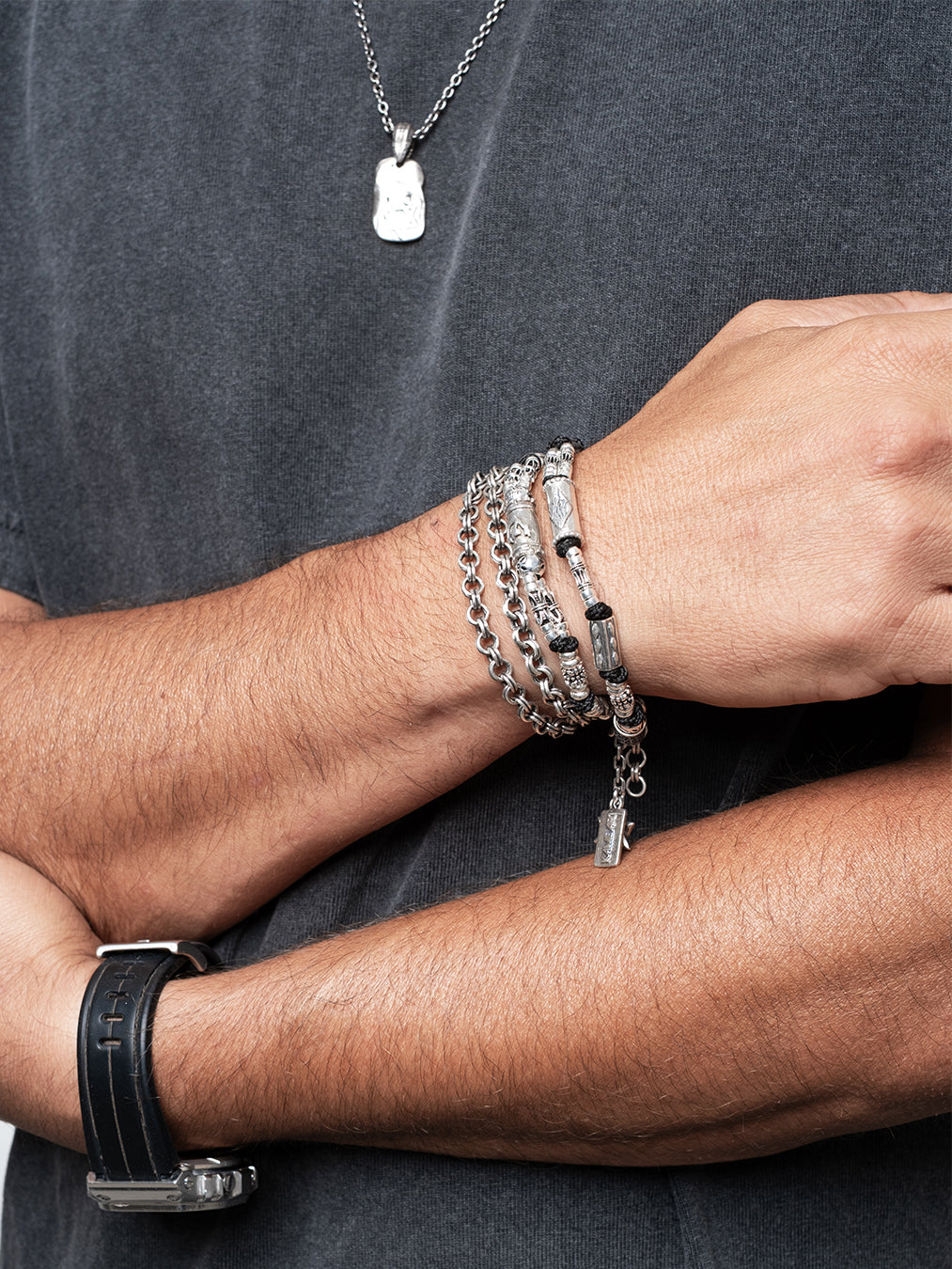 Hebrew Chain Bracelet Sterling Silver 925 Israel Jonas