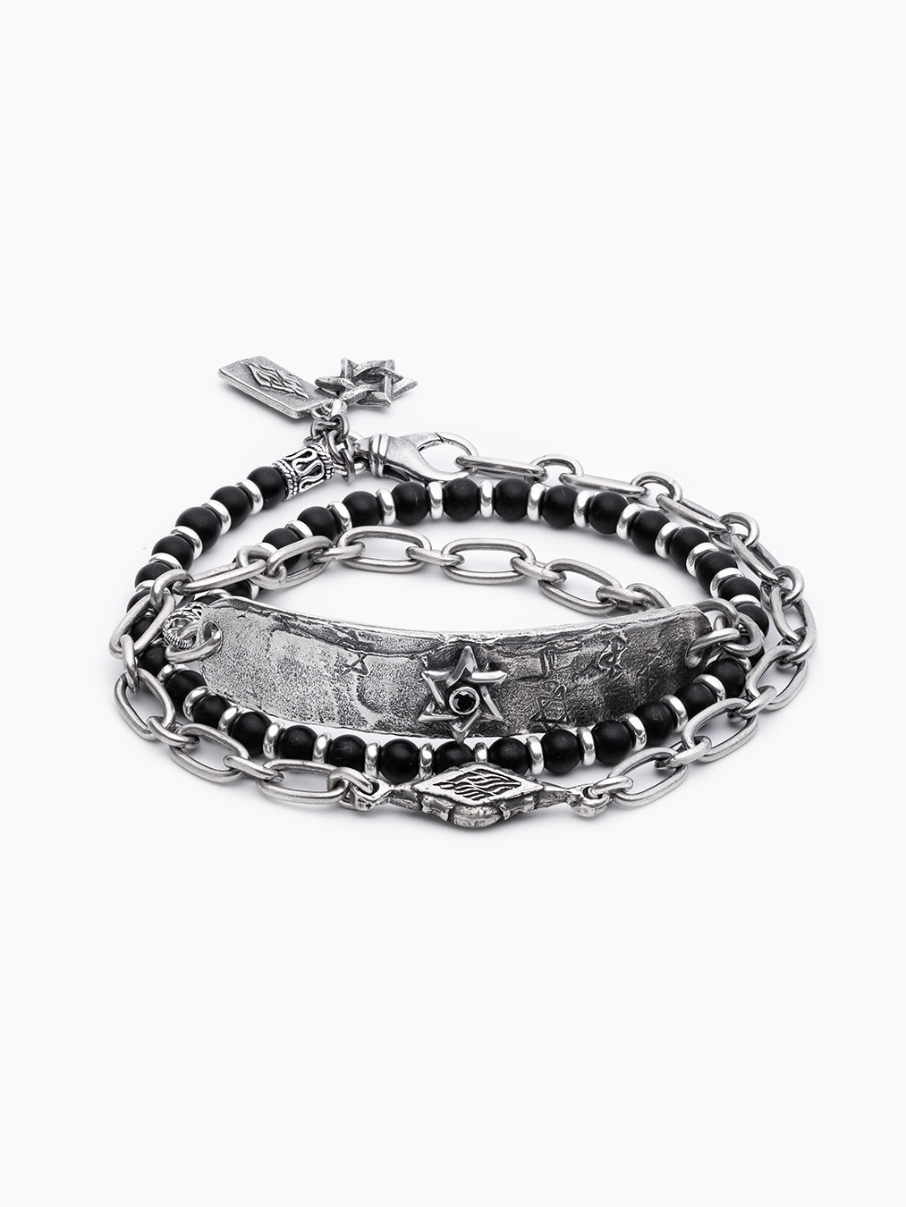 Hebrew Chain Bracelet Sterling Silver 925 Israel Netsah