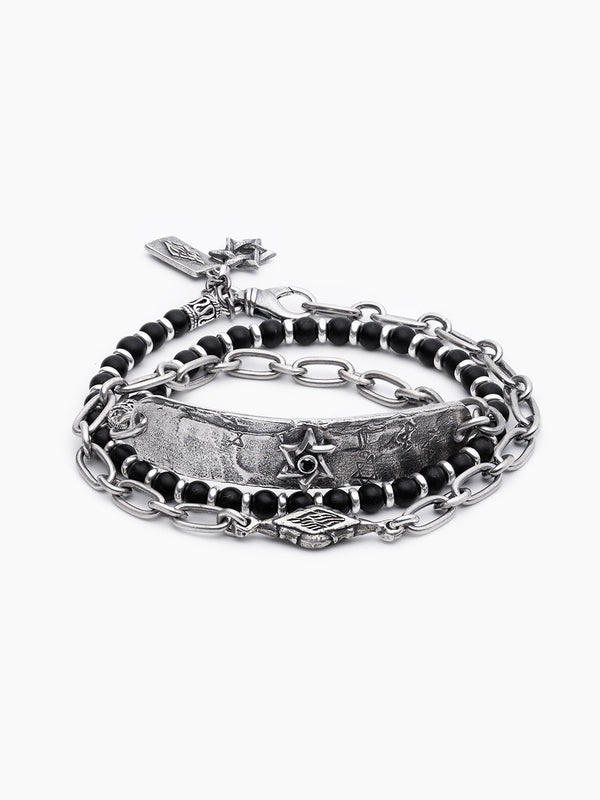 Hebrew Chain Bracelet Sterling Silver 925 Israel Netsah