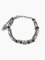 Hebrew Chain Bracelet Sterling Silver 925 Israel Raphael