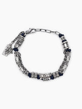 Hebrew Chain Bracelet Sterling Silver 925 Israel Raphael