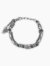 Hebrew Chain Bracelet Sterling Silver 925 Israel Raphael