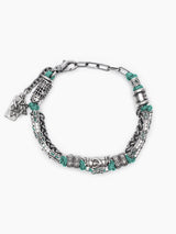 Hebrew Chain Bracelet Sterling Silver 925 Israel Raphael