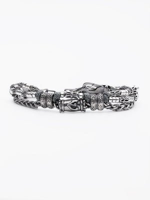 Hebrew Chain Bracelet Sterling Silver 925 Israel Raphael