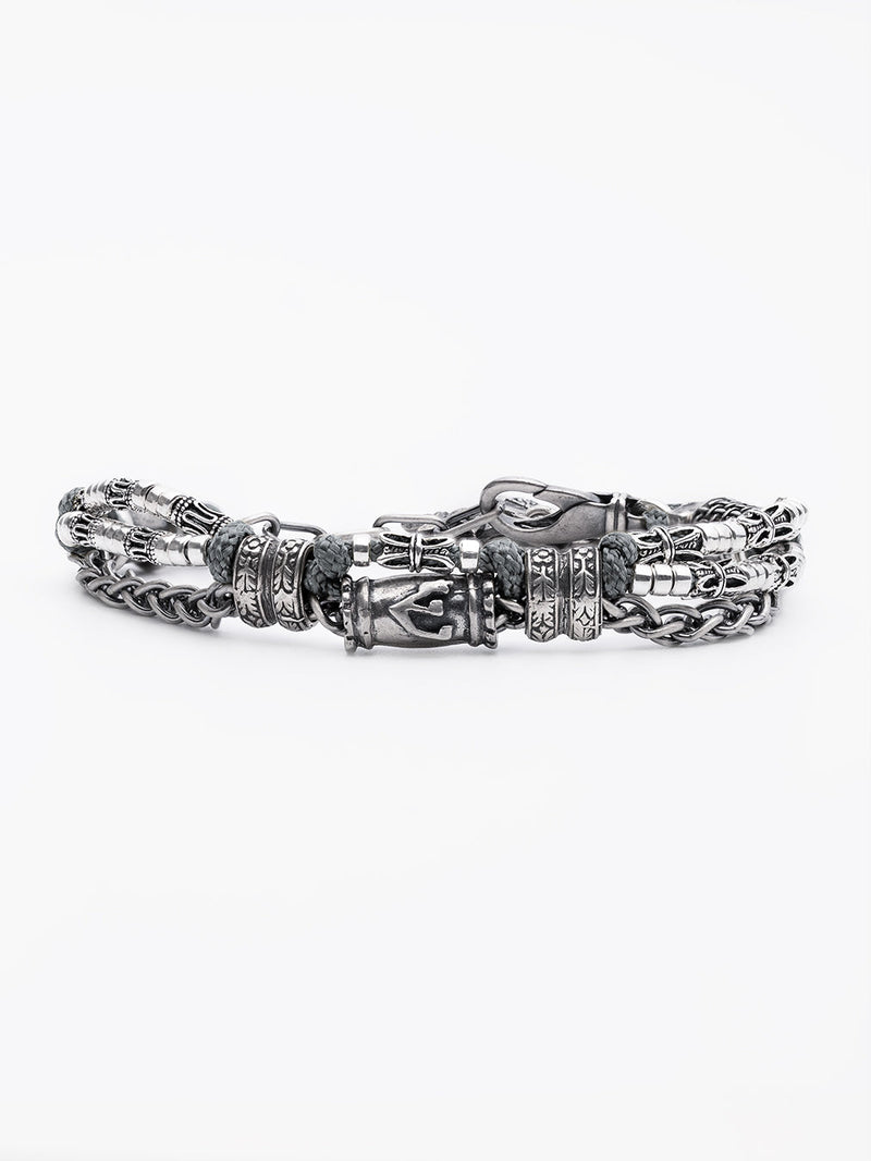 Hebrew Chain Bracelet Sterling Silver 925 Israel Raphael