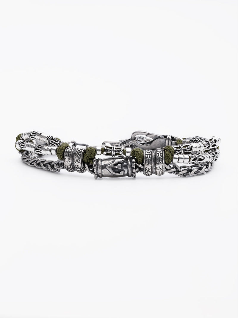 Hebrew Chain Bracelet Sterling Silver 925 Israel Raphael