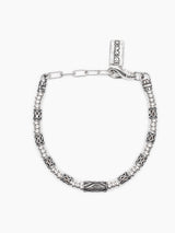 Hebrew Chain Bracelet Sterling Silver 925 Israel Shimon