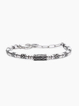 Hebrew Chain Bracelet Sterling Silver 925 Israel Shimon