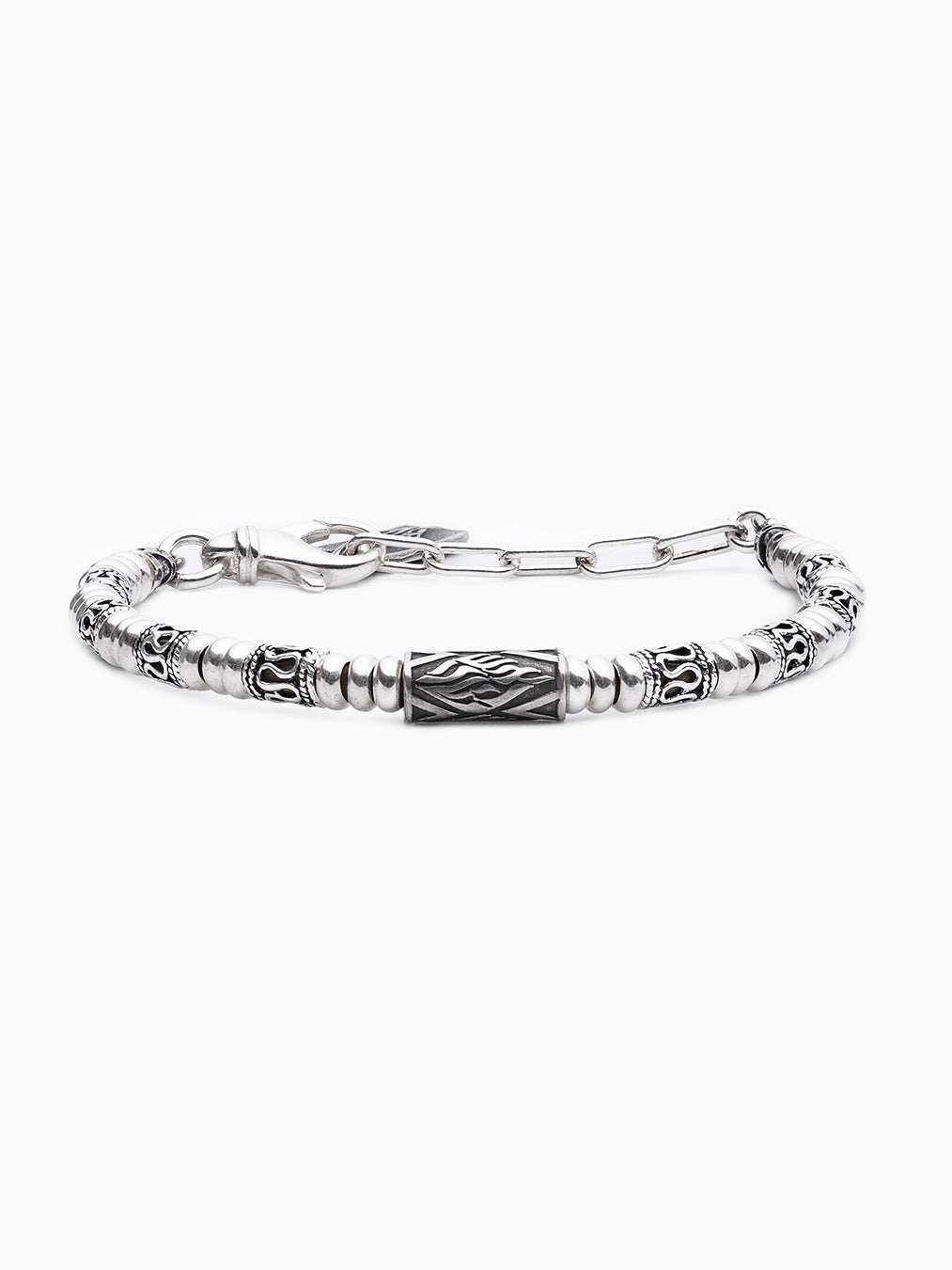 Hebrew Chain Bracelet Sterling Silver 925 Israel Shimon