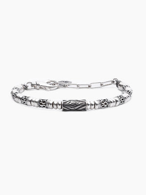 Hebrew Chain Bracelet Sterling Silver 925 Israel Shimon