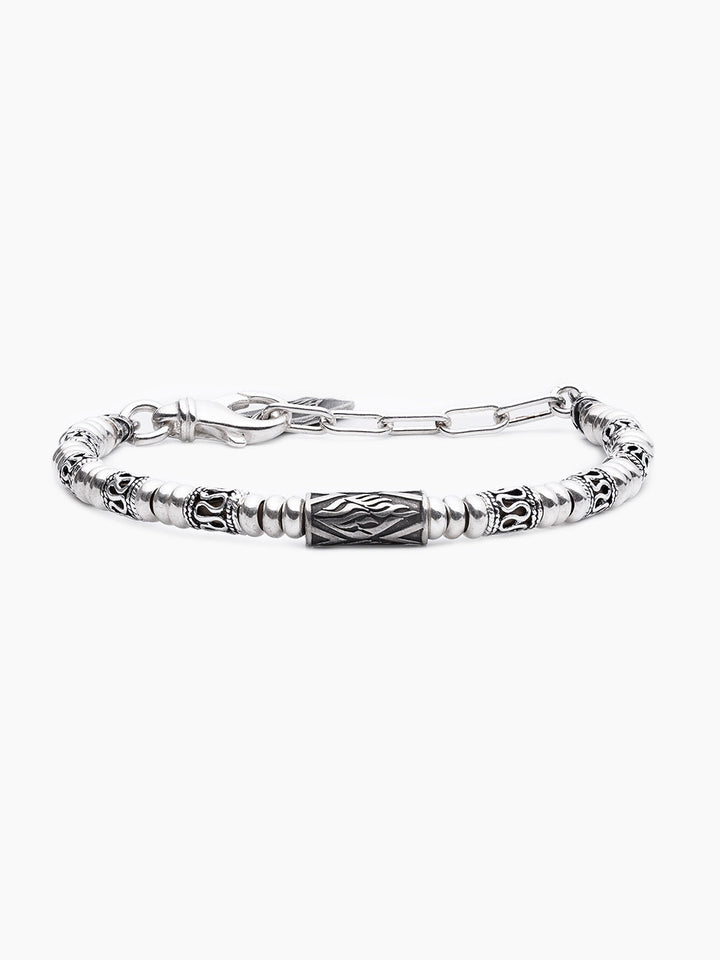Hebrew Chain Bracelet Sterling Silver 925 Israel Shimon