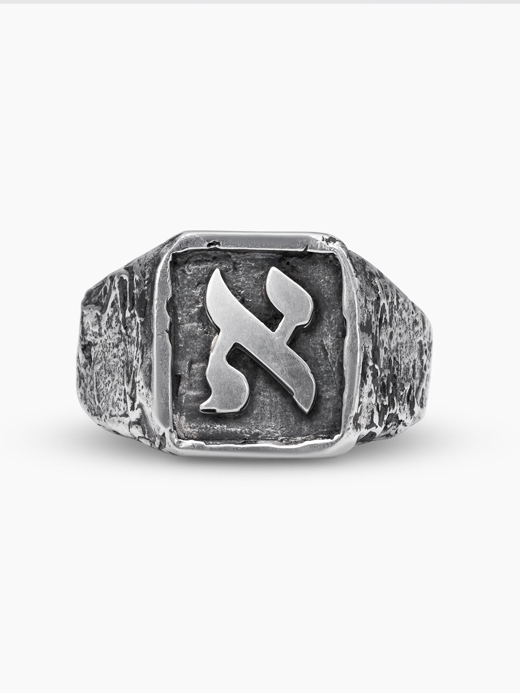 Hebrew Letter Alef Ring Sterling Silver 925 Israel