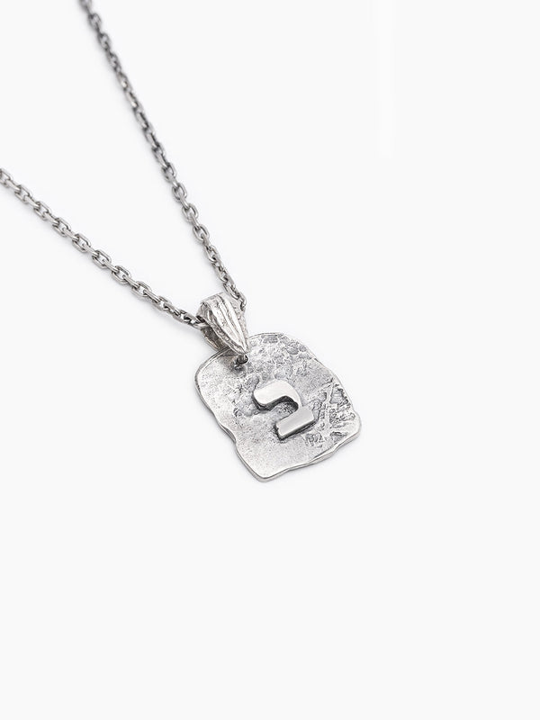 Hebrew Letter Bet Necklace Sterling Silver 925 Israel