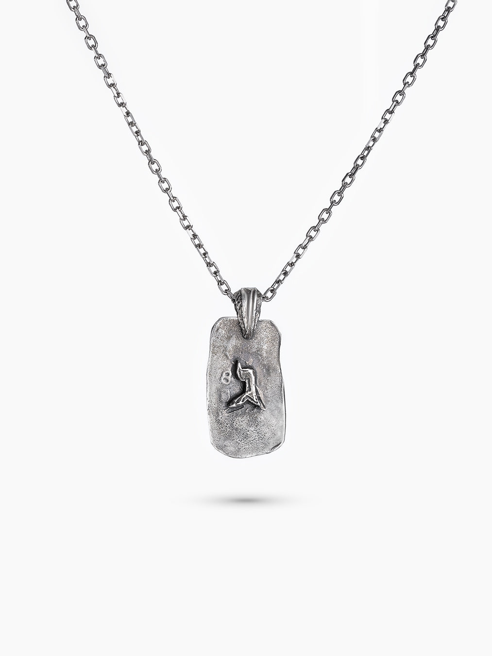Hebrew Letter Gimel Necklace Sterling Silver 925 Israel