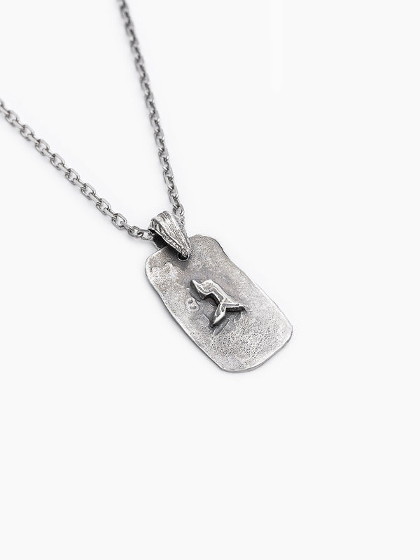 Hebrew Letter Gimel Necklace Sterling Silver 925 Israel