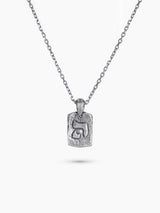 Hebrew Letter He Necklace Sterling Silver 925 Israel