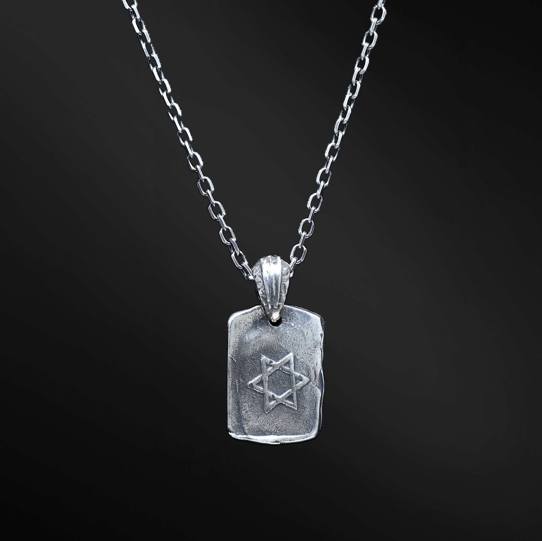 Hebrew Letter He Necklace Sterling Silver 925 Israel