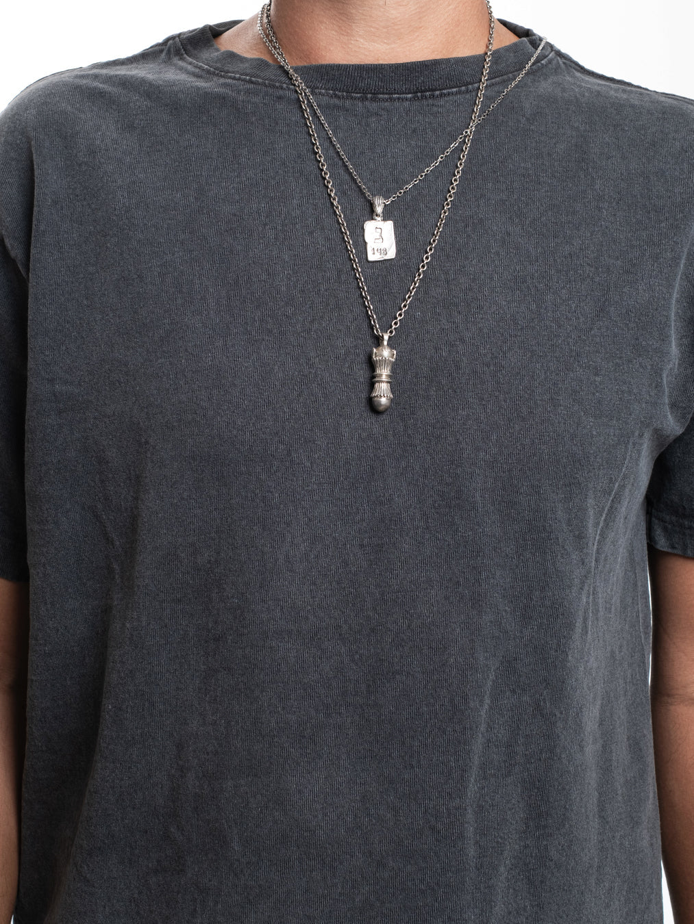 Hebrew Letter Nun Necklace Sterling Silver 925 Israel