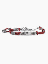 Hebrew letter Shin Cord Bracelet Adjustable Israel Jewish Gift