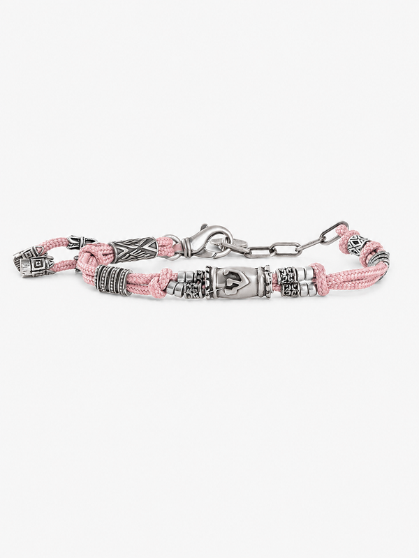 Hebrew letter Shin Cord Bracelet Adjustable Israel Jewish Gift