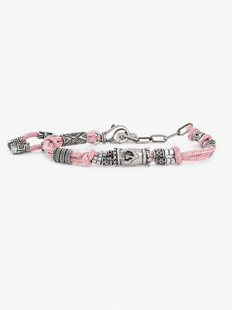 Hebrew letter Shin Cord Bracelet Adjustable Israel Jewish Gift