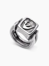 Hebrew Letter Shin Ring Sterling Silver 925 Israel