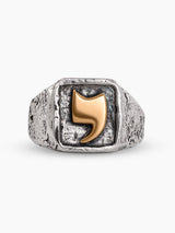 Hebrew Letter Yud Jewish Ring in Silver & Gold Made in Israel
