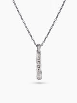 Hebrew Makel Necklace Sterling Silver 925 Israel Staff