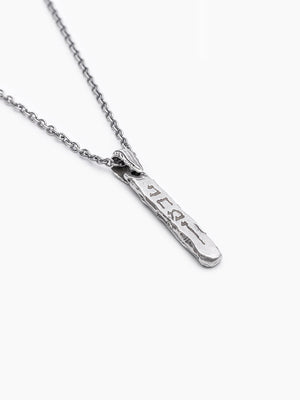 Hebrew Makel Necklace Sterling Silver 925 Israel Staff