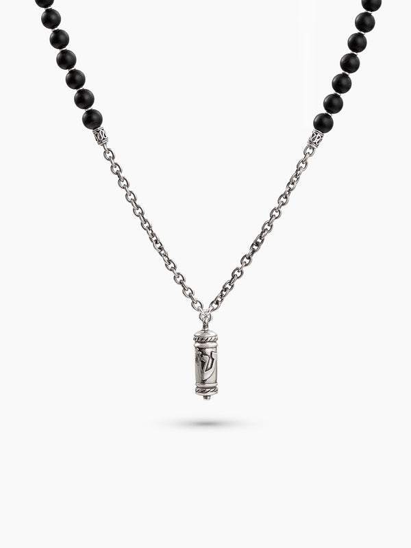 Hebrew Necklace Sterling Silver 925 Stones Israel