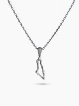 Israel Border Necklace Sterling Silver 925 Jewish