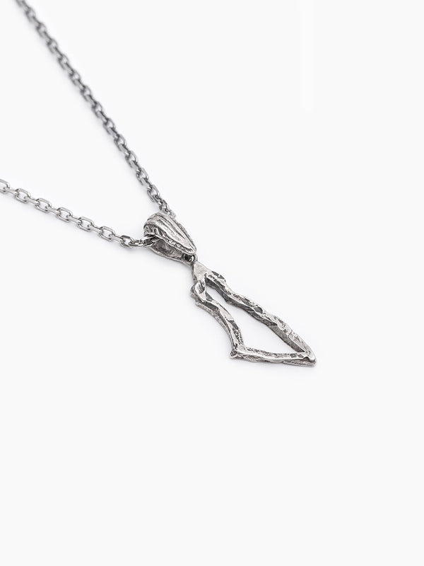 Israel Border Necklace Sterling Silver 925 Jewish