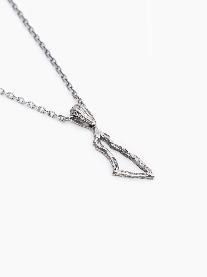 Israel Border Necklace Sterling Silver 925 Jewish