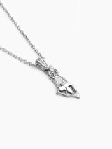 Israel Map Chai Necklace Sterling Silver 925 Jewish