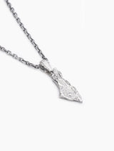 Israel Map Necklace Sterling Silver 925 Jewish Jewelry