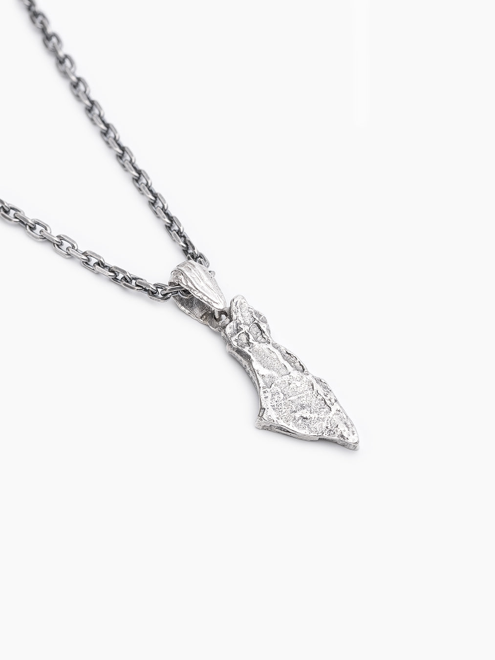 Israel Map Necklace Sterling Silver 925 Jewish Jewelry
