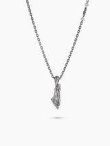 Israel Map Necklace Sterling Silver 925 White Diamond