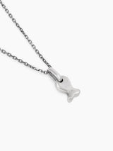 Judaica Fish Porat Necklace Sterling Silver 925 Israel