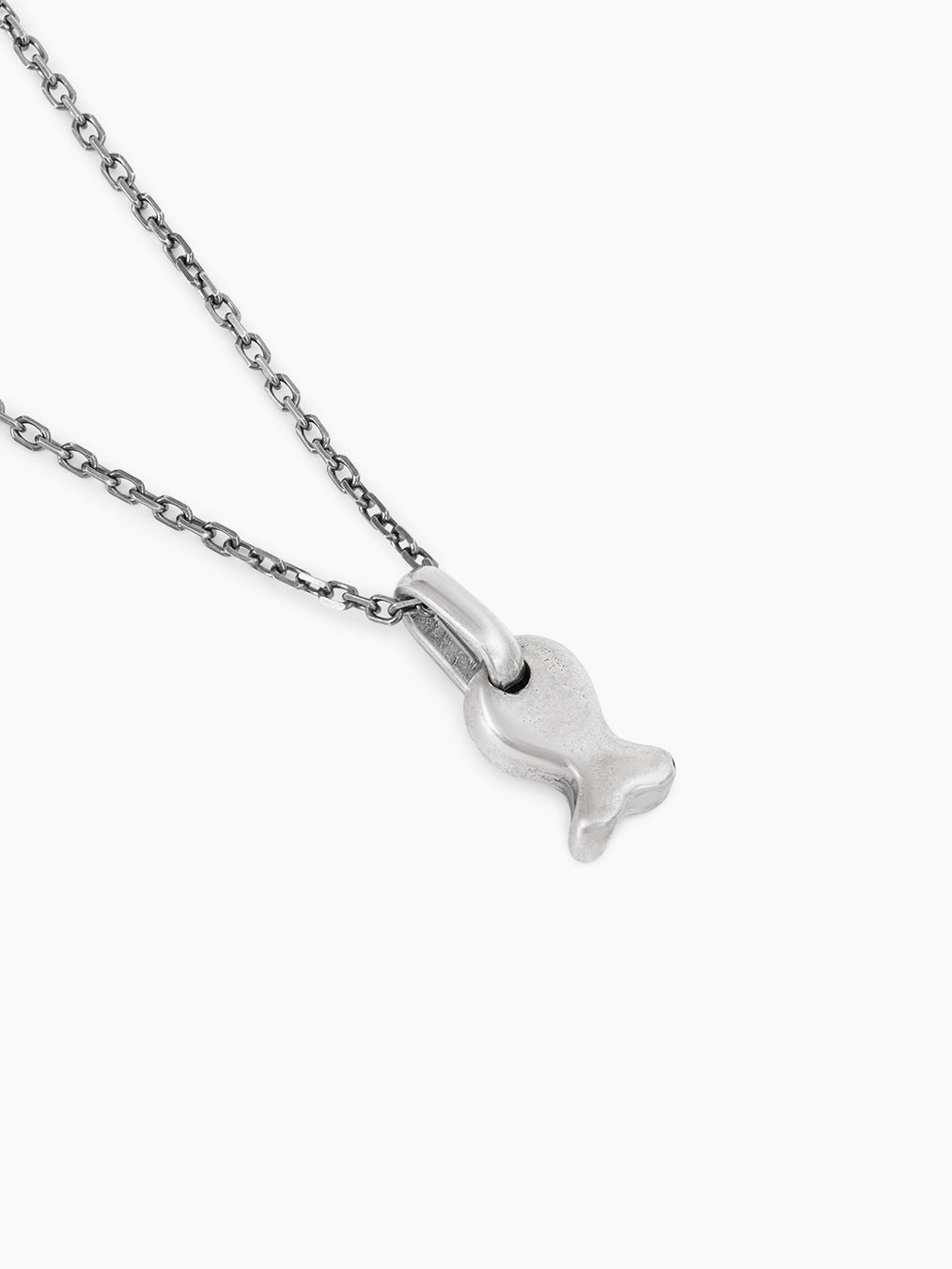 Judaica Fish Porat Necklace Sterling Silver 925 Israel
