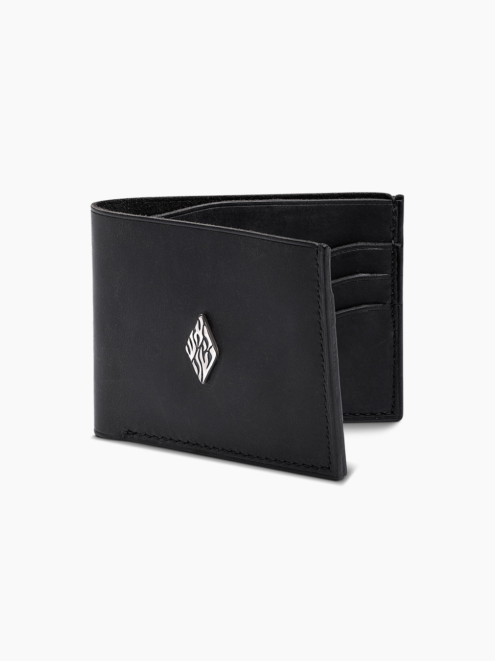 Leather Wallet Black Handmade Israel Jewish Gift