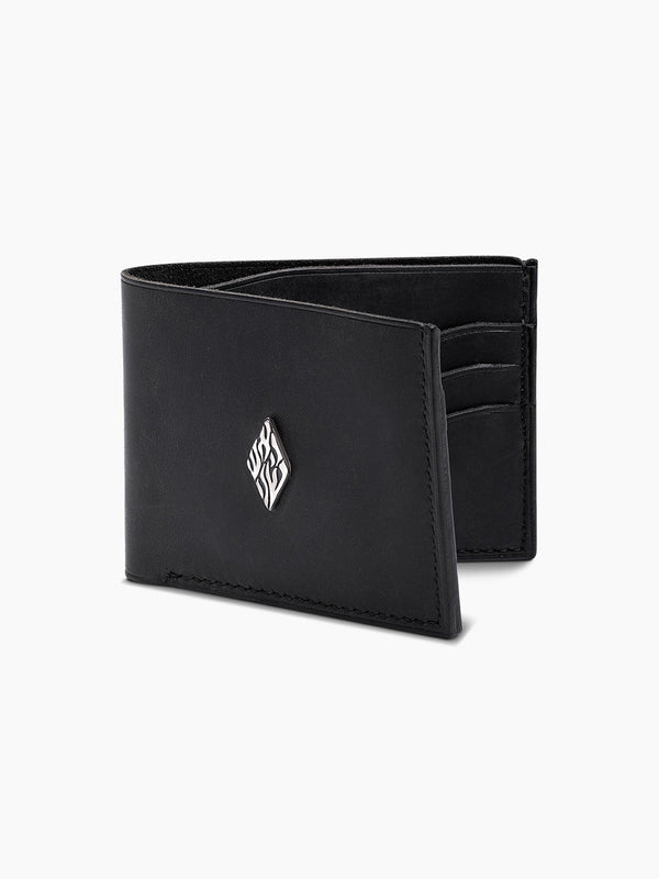 Leather Wallet Black Handmade Israel Jewish Gift
