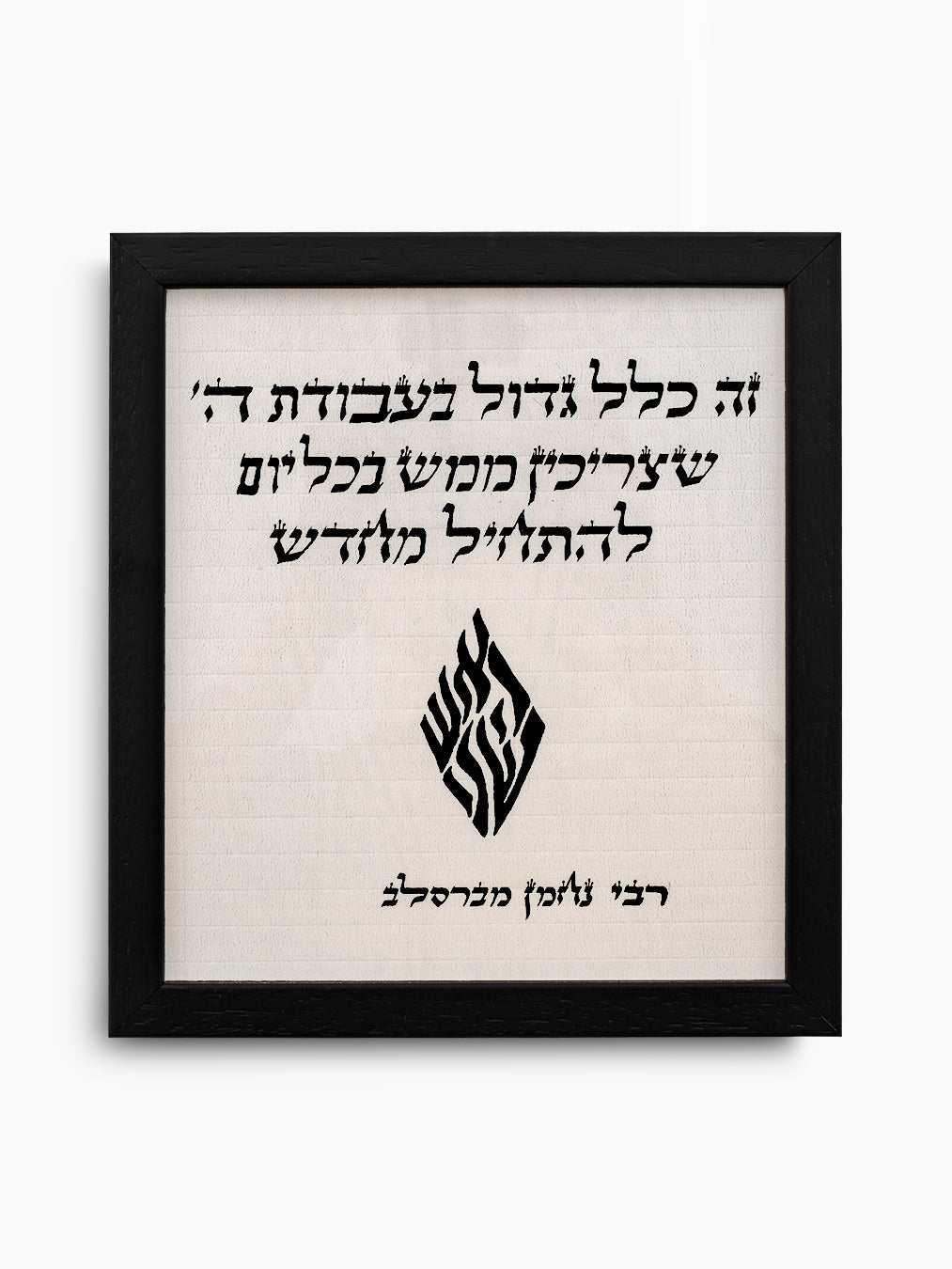 Lehatkhil Mehadash Jewish Wall Art – Breslov Judaica Decor