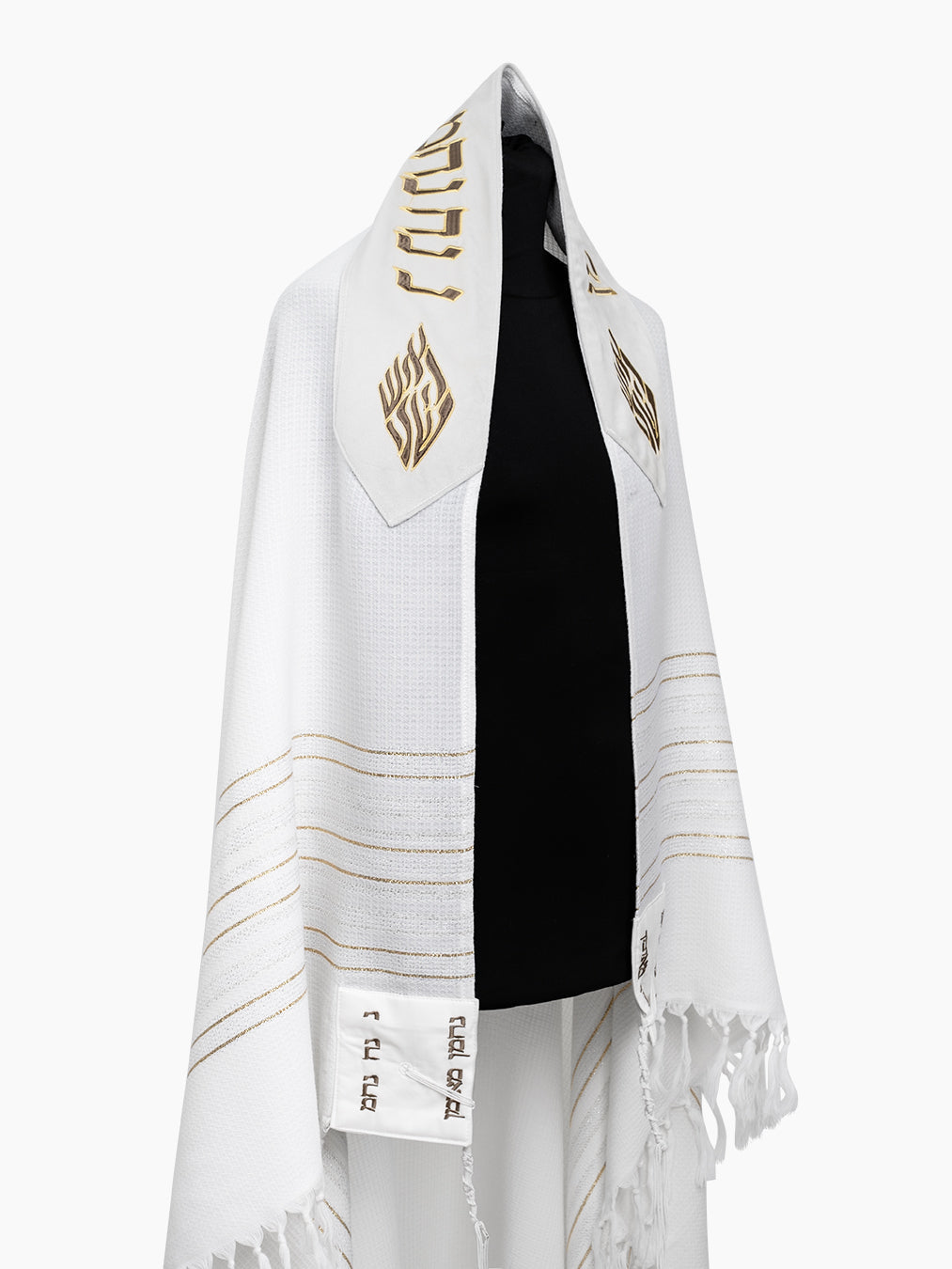 Luxury Jewish Tallit Green & Gold | Luxury Breslov Prayer Shawl