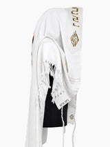 Luxury Jewish Tallit Green & Gold | Luxury Breslov Prayer Shawl