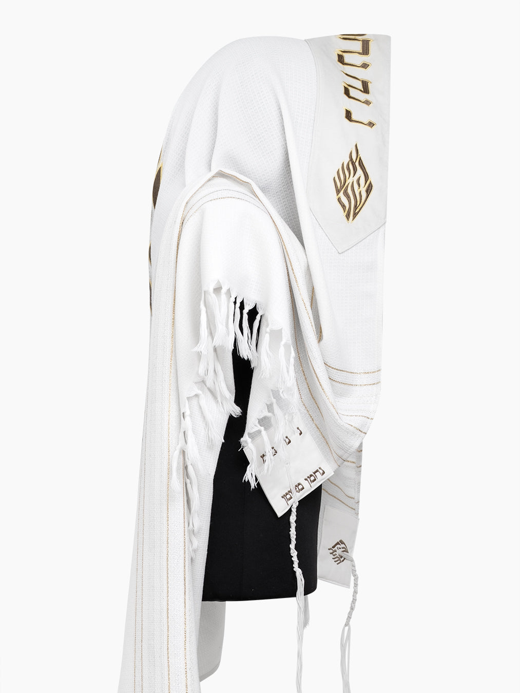 Luxury Jewish Tallit Green & Gold | Luxury Breslov Prayer Shawl
