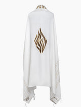Luxury Jewish Tallit Green & Gold | Luxury Breslov Prayer Shawl