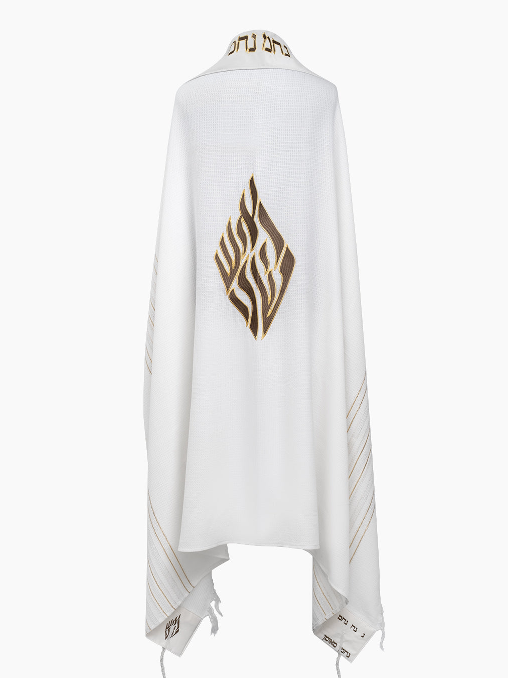Luxury Jewish Tallit Green & Gold | Luxury Breslov Prayer Shawl